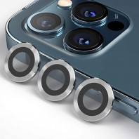 Защитное стекло на камеру iPhone 12 Pro Max Blueo Armor Silver